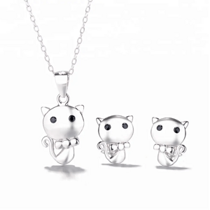10128 Stříbrný set šperků CATS Ag925/1000; ≤3,92 g