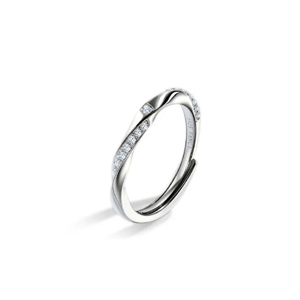 10323 Stříbrný nastavitelný prsten se zirkony STELLA Ag925/1000; ≤1,24 g