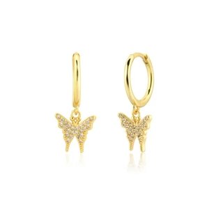 10390 Stříbrné náušnice LITZY pozlacené Ag925/1000; ≤1,33 g