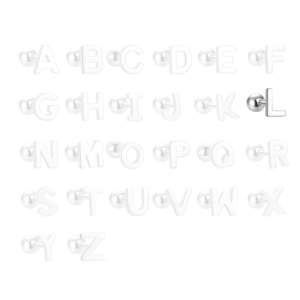 10424 Stříbrné náušnice PÍSMENO L Ag925/1000; ≤0,43 g