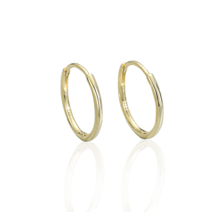 10445 Stříbrné náušnice KARIN 18 mm pozlacené Ag925/1000; ≤2,06 g
