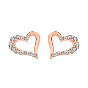 10495 Stříbrné náušnice KAROLINA rose Ag925/1000; ≤1,30 g