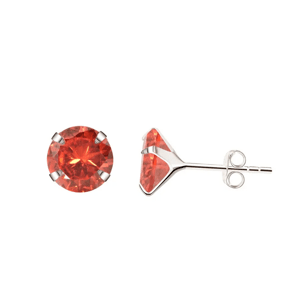 10500 Stříbrné náušnice RED Ag925/1000; ≤1,14 g