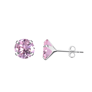 10509 Stříbrné náušnice PINK Ag925/1000; ≤1,19 g