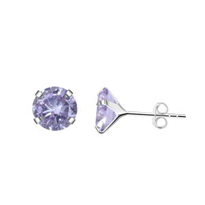 10510 Stříbrné náušnice VIOLET Ag925/1000; ≤1,18 g