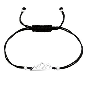 10584 Náramek černý s přívěskem HORA Ag925/1000; ≤0,63 g