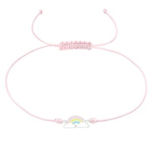 10622 Náramek růžový s přívěskem KATJA Ag925/1000; ≤0,34 g