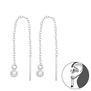 10697 Stříbrné náušnice LILLY Ag925/1000; ≤0,47 g