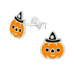 10720 Stříbrné náušnice HAPPY PUMPKIN Ag925/1000; ≤0,41 g