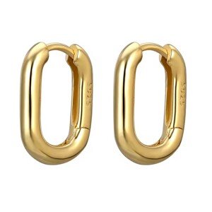 10932 Stříbrné náušnice CECILE 14 mm pozlacené Ag925/1000; ≤1,89 g