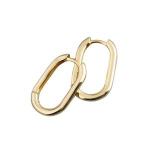 10934 Stříbrné náušnice CECILE 24 mm pozlacené Ag925/1000; ≤3,74 g