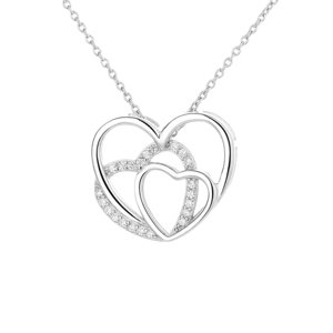 11063 Stříbrný přívěsek s řetízkem FULL OF LOVE Ag925/1000; ≤3,46 g