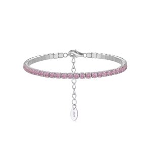 11226 Stříbrný tenisový náramek MABEL 16 cm | šířka 3 mm Ag925/1000; ≤5,55 g