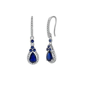 11332 Stříbrné náušnice BLUE GLOW Ag925/1000; ≤2,93 g