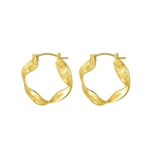 11375 Stříbrné náušnice AGATHE pozlacené Ag925/1000; ≤3,16 g