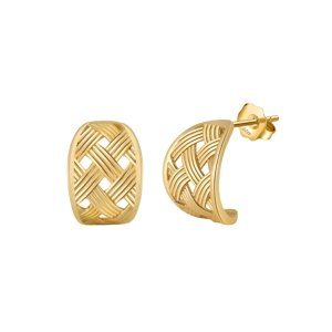 11383 Stříbrné náušnice ALETTE pozlacené Ag925/1000; ≤3,13 g