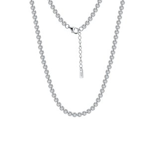 11527 Stříbrný tenisový řetízek ERLENE 55+5 cm | šířka 2,5 mm Ag925/1000; ≤13,00 g