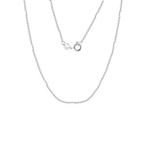 11542 Stříbrný řetízek KALLE 40 cm | šířka 1 mm Ag925/1000; ≤1,48 g