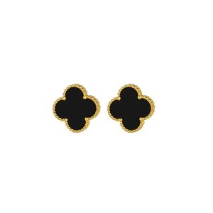 11818 Stříbrné náušnice LUCKY SPARK black pozlacené Ag925/1000; ≤2,02 g
