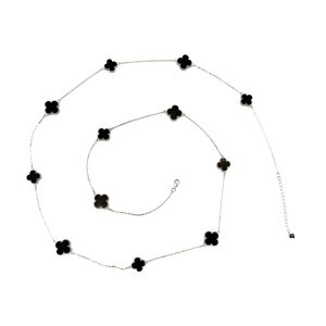 11846 Stříbrný řetízek s přívěsky LUCKY CODY black Ag925/1000; ≤15,44 g