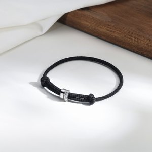11871 Stříbrný přívěsek TOGETHER FOREVER s černou šňůrkou Ag925/1000; ≤2,30 g