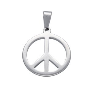 Ewena Ocelový přívěsek "hippies" + dárkové balení