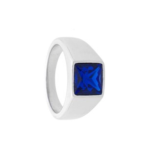 Ewena Prsten z chirurgické oceli Blue Velikost v mm: 18