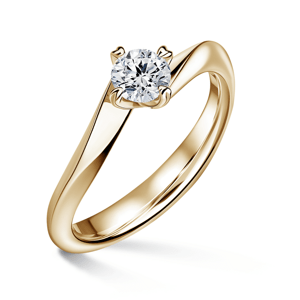 Freya | Zásnubní prsten se středovým diamantem 0.520ct, žluté zlato 50