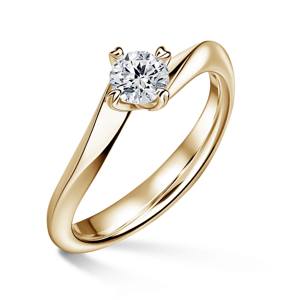 Freya | Zásnubní prsten se středovým diamantem 0.700ct, žluté zlato 60
