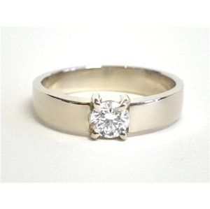 Zásnubní prsten s diamantem 0015 + DÁREK ZDARMA