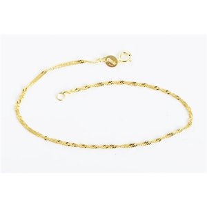 Dámský zlatý náramek Singapore 19 cm ZLNA790F + Dárek zdarma