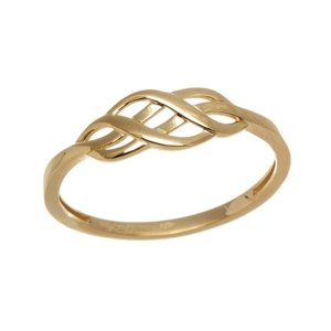 Prsten ze žlutého zlata PR0274F + DÁREK ZDARMA