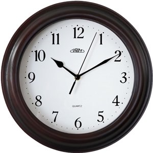 Nástěnné dřevěné hodiny Prim E07.3973.50 + dárek zdarma