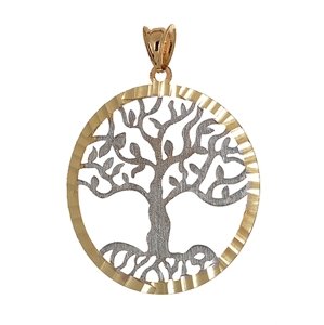 Přívěšek strom života ze žlutého zlata ZZ0610F + dárek zdarma