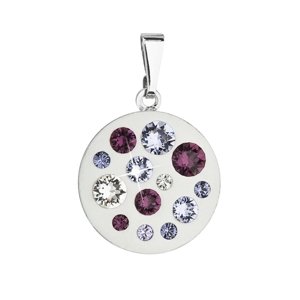 Přívěsek bižuterie se Swarovski krystaly fialový kulatý 54022.3 violet