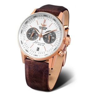 Hodinky Vostok Europe GAZ-14 Chrono VK64-560B600 + Dárek zdarma