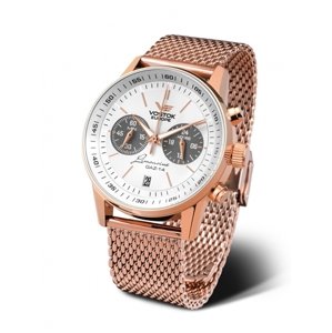 Hodinky Vostok Europe GAZ-14 Chrono VK64-560B600B + Dárek zdarma