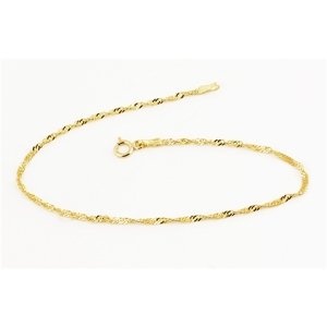 Dámský zlatý náramek Singapore 19 cm ZLNA897F + Dárek zdarma