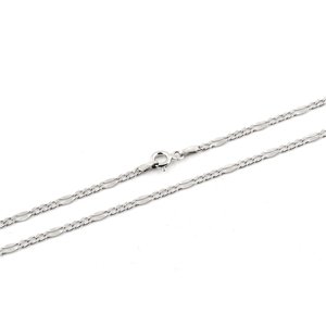 Stříbrný řetízek figaro kávové zrno STRR0249F 45 cm