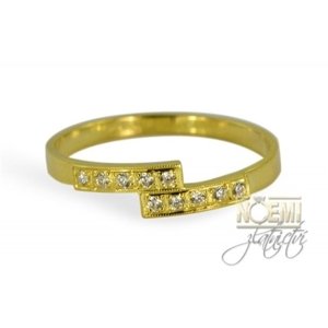 Dámský prsten ze žlutého zlata pr2028 + DÁREK ZDARMA