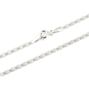 Stříbrný řetízek valentina 45cm STRR0308F
