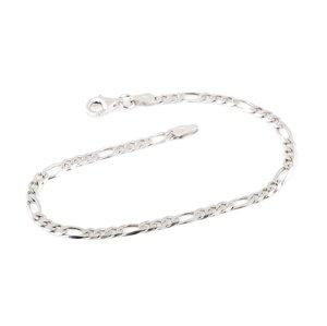 Pánský stříbrný náramek figaro 19 cm STNA0353F