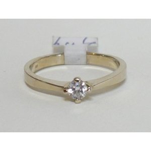 Zásnubní diamantový prsten bílé zlato 0008 + DÁREK ZDARMA