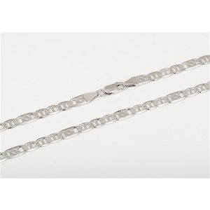 Pánský stříbrný řetízek figaro marina 50 cm 63645F + dárek zdarma
