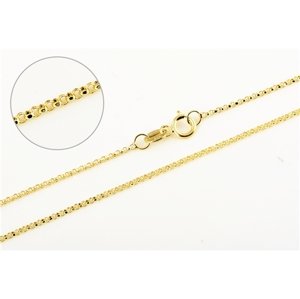 Řetízek ze žlutého zlata ankr 38 cm ZLR1182F + DÁREK ZDARMA