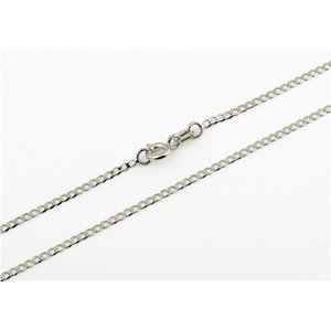 Řetízek z bílého zlata pancr 45 cm ZLR1203F + DÁREK ZDARMA