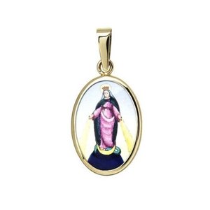 Zlatý přívěšek madonka Panna Marie ZZ0804F + Dárek zdarma