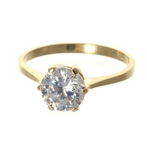 Zlatý prsten se zirkonem PR0171F + DÁREK ZDARMA