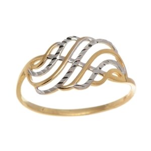 Zlatý prsten ze žlutého zlata PR0243F + DÁREK ZDARMA