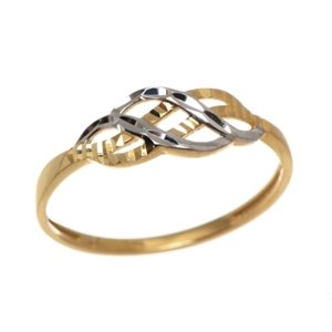 Zlatý prsten ze žlutého zlata PR0246F + DÁREK ZDARMA